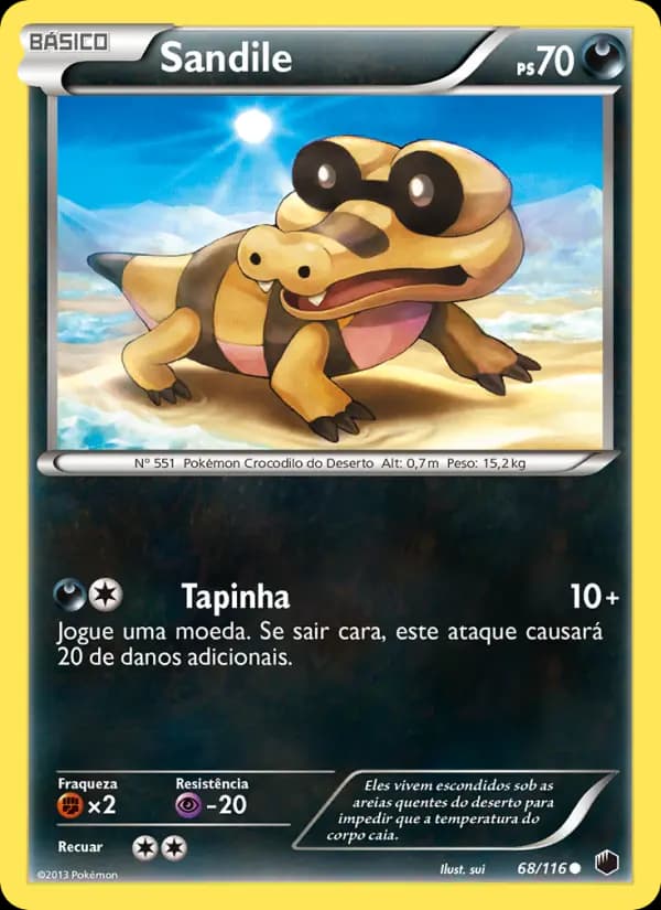 Sandile, carta 68 de Congelamento de Plasma