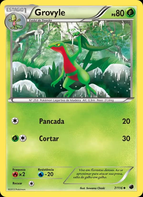 Grovyle, carta 7 de Congelamento de Plasma