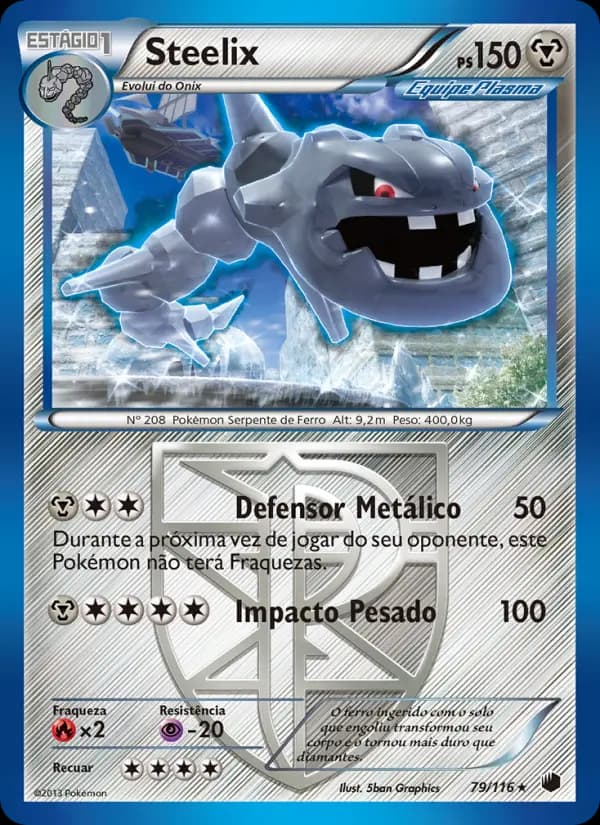 Steelix, carta 79 de Congelamento de Plasma