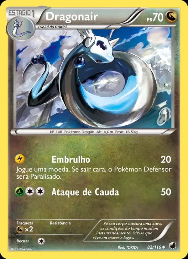 Dragonair, carta 82 de Congelamento de Plasma