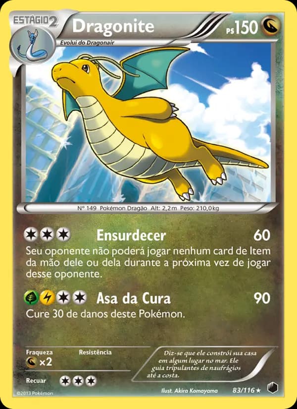 Dragonite, carta 83 de Congelamento de Plasma