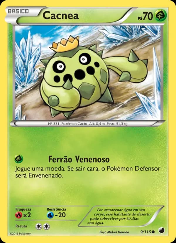 Cacnea, carta 9 de Congelamento de Plasma