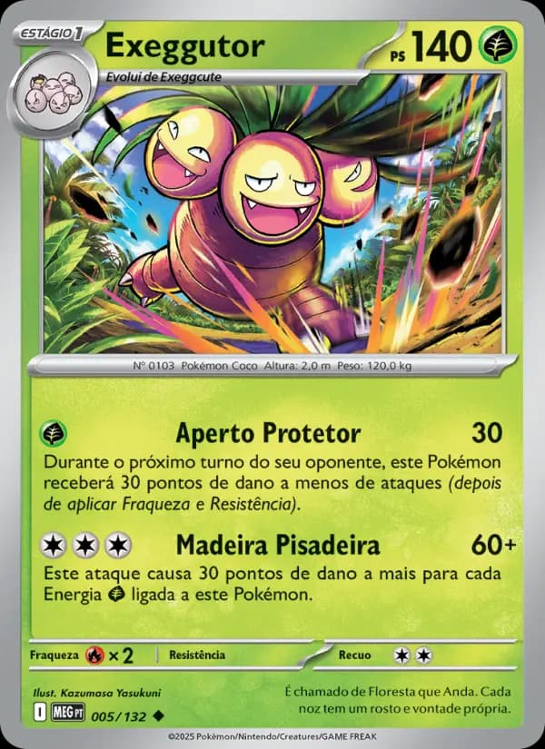 Exeggutor, carta 005 de Megaevolução