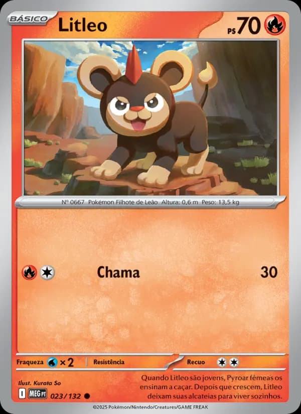 Litleo, carta 023 de Megaevolução