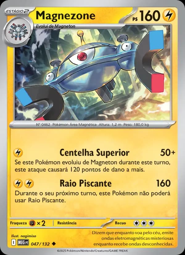 Magnezone, carta 047 de Megaevolução