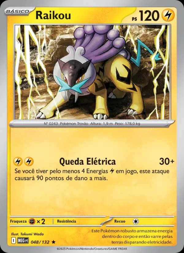 Raikou, carta 048 de Megaevolução