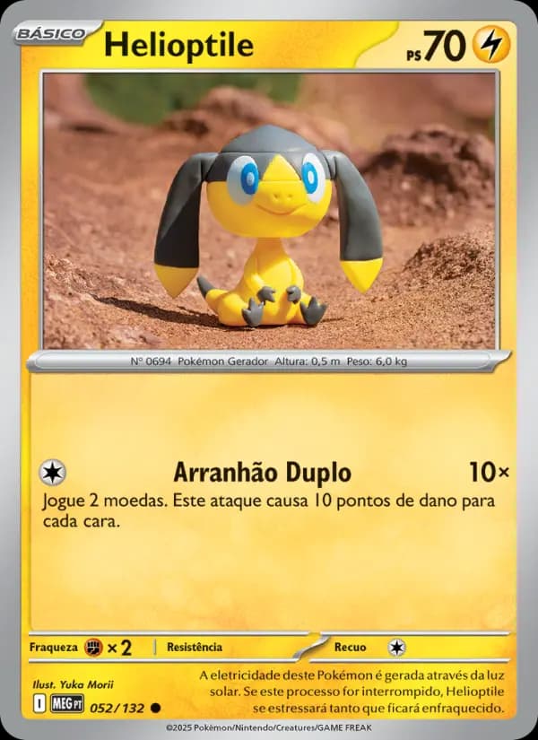 Helioptile, carta 052 de Megaevolução
