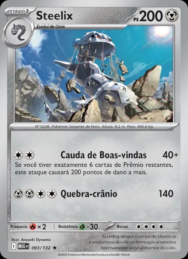 Steelix, carta 093 de Megaevolução