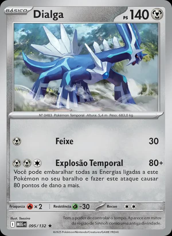 Dialga, carta 095 de Megaevolução