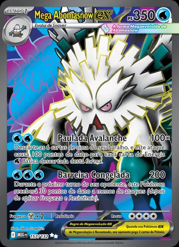 Mega Abomasnow ex, carta 157 de Megaevolução