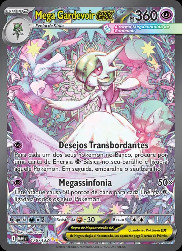 Mega Gardevoir ex, carta 178 de Megaevolução