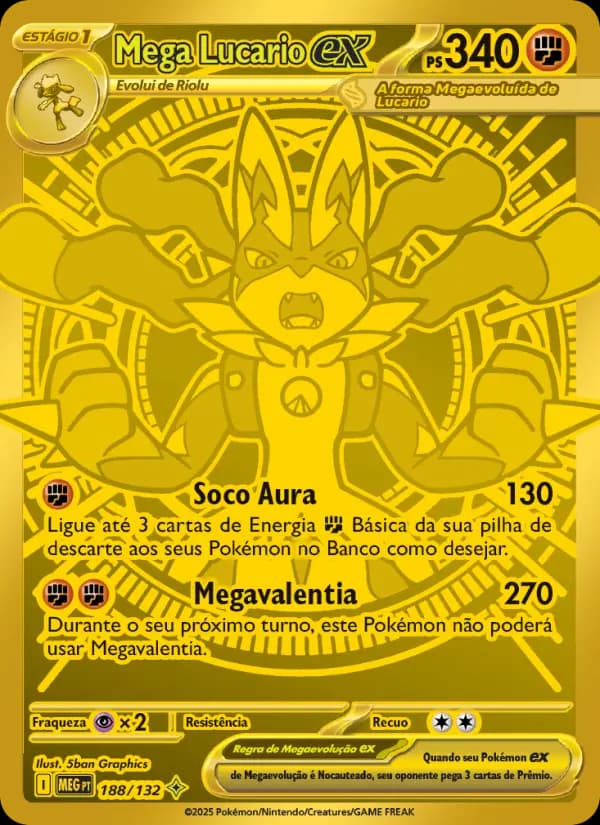 Mega Lucario ex, carta 188 de Megaevolução
