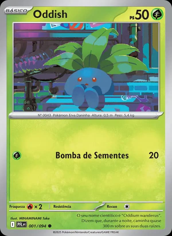 Oddish, carta 001 de Fogo Fantasmagórico