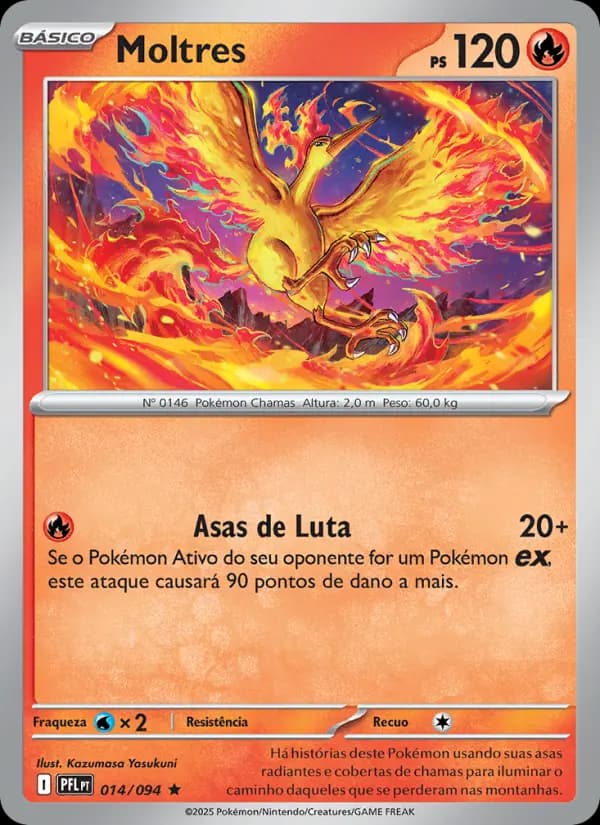 Moltres, carta 014 de Fogo Fantasmagórico