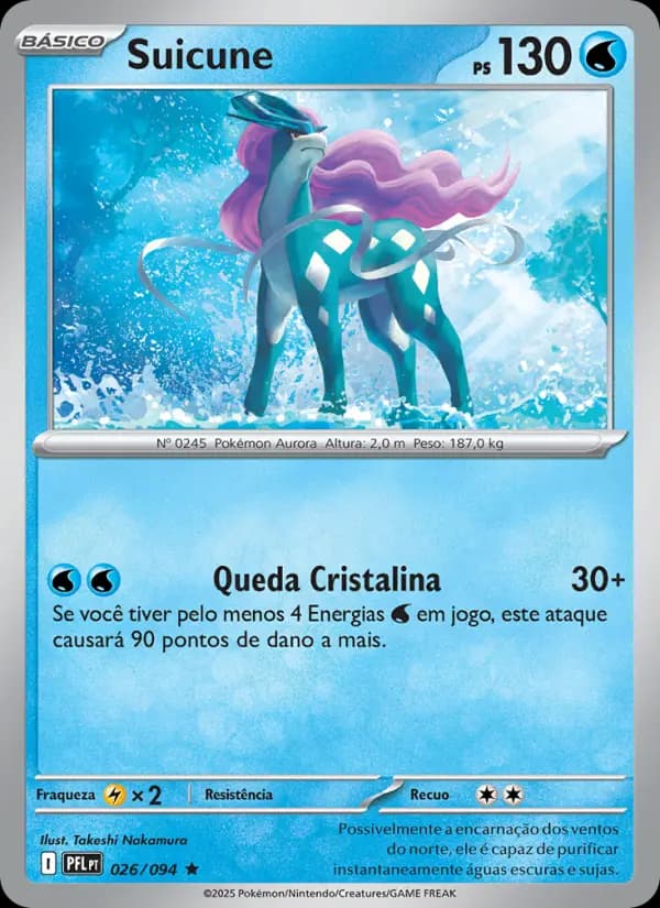Suicune, carta 026 de Fogo Fantasmagórico