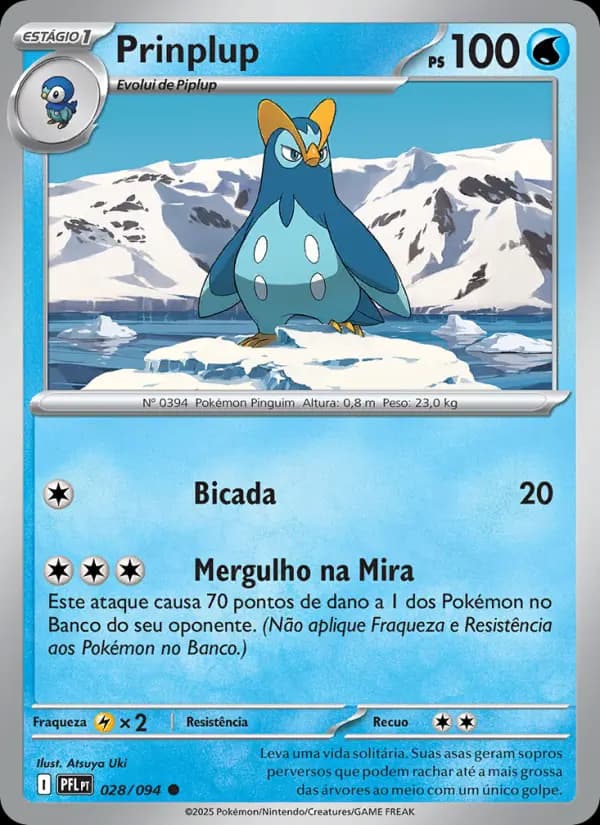 Prinplup, carta 028 de Fogo Fantasmagórico