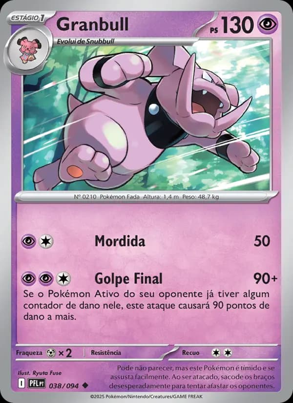 Granbull, carta 038 de Fogo Fantasmagórico