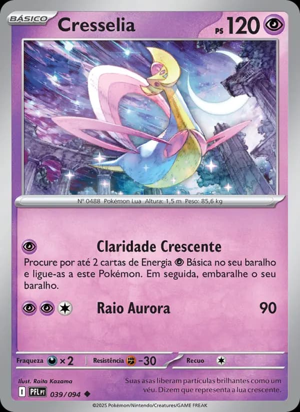 Cresselia, carta 039 de Fogo Fantasmagórico