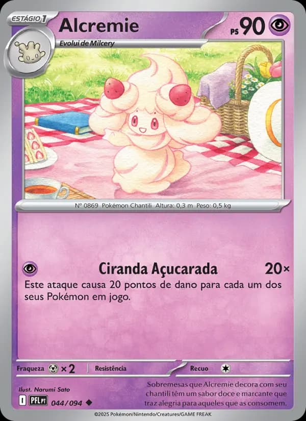 Alcremie, carta 044 de Fogo Fantasmagórico