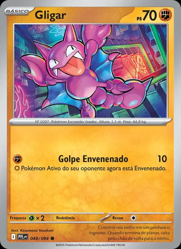 Gligar, carta 049 de Fogo Fantasmagórico