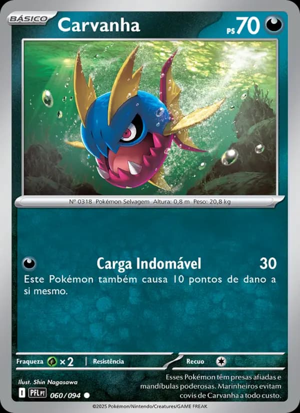 Carvanha, carta 060 de Fogo Fantasmagórico