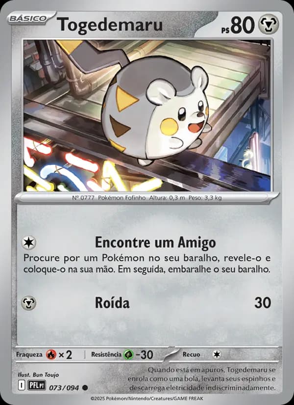 Togedemaru, carta 073 de Fogo Fantasmagórico