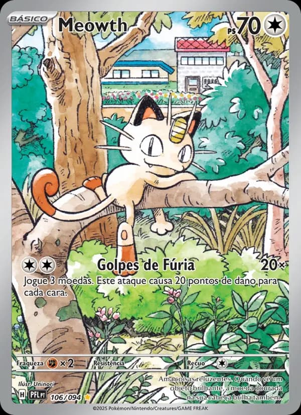 Meowth, carta 106 de Fogo Fantasmagórico