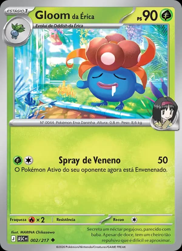 Gloom da Érica, carta 002 de Heróis Excelsos