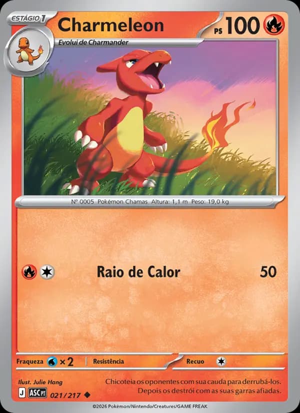 Charmeleon, carta 021 de Heróis Excelsos