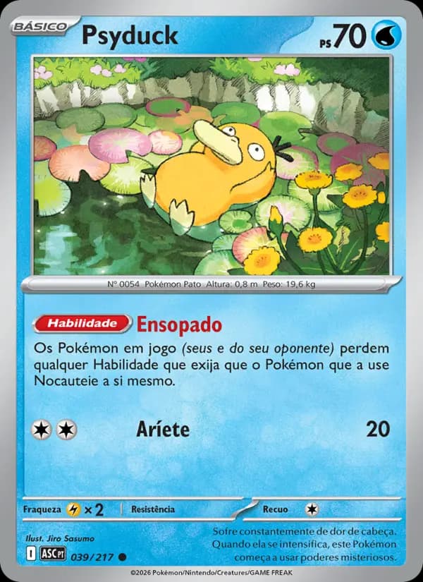 Psyduck, carta 039 de Heróis Excelsos