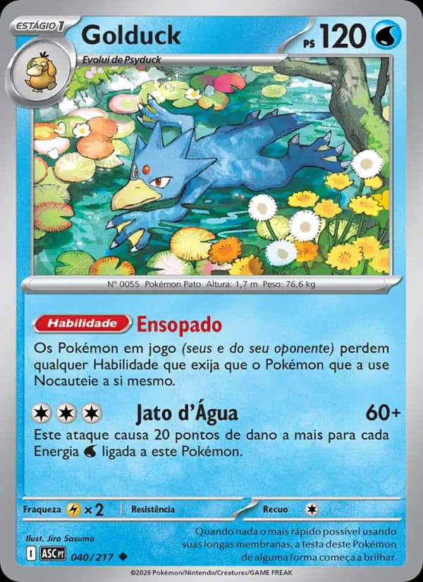Golduck, carta 040 de Heróis Excelsos