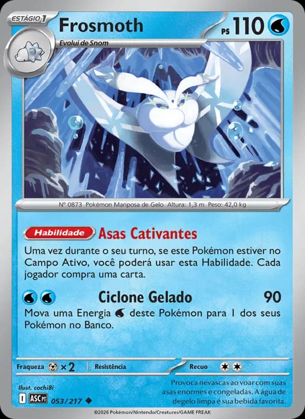 Frosmoth, carta 053 de Heróis Excelsos