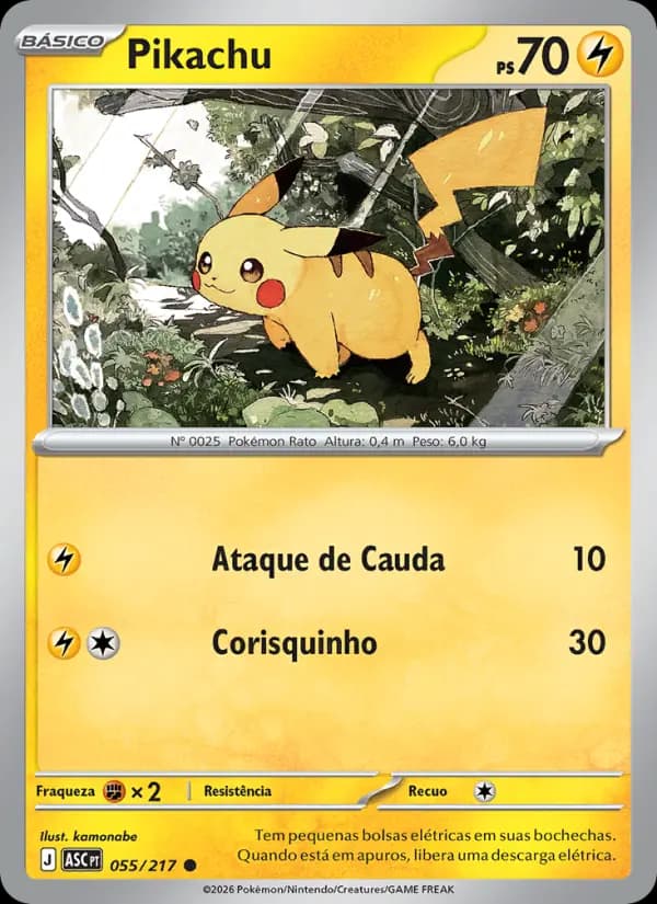 Pikachu, carta 055 de Heróis Excelsos