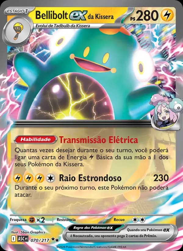 Bellibolt ex da Kissera, carta 070 de Heróis Excelsos