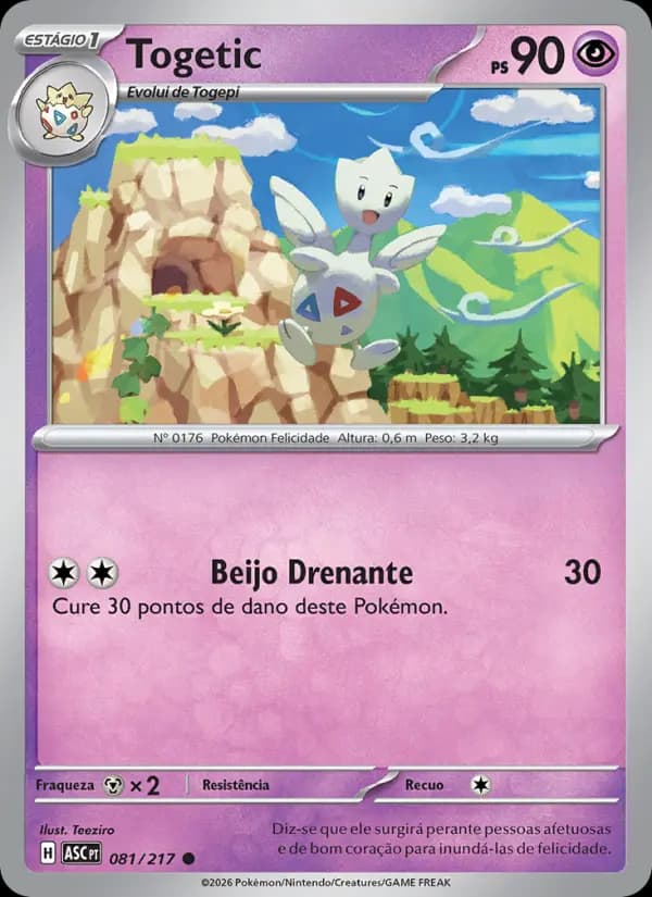 Togetic, carta 081 de Heróis Excelsos