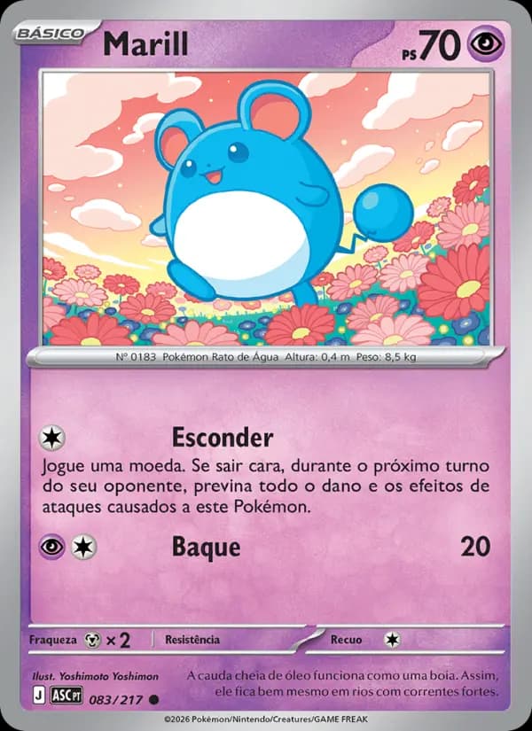 Marill, carta 083 de Heróis Excelsos