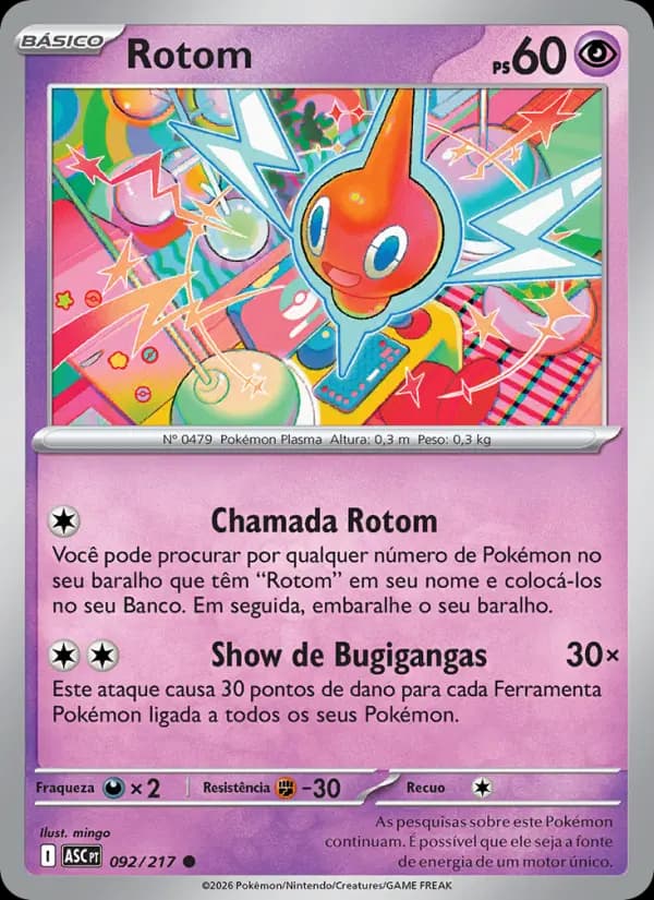 Rotom, carta 092 de Heróis Excelsos