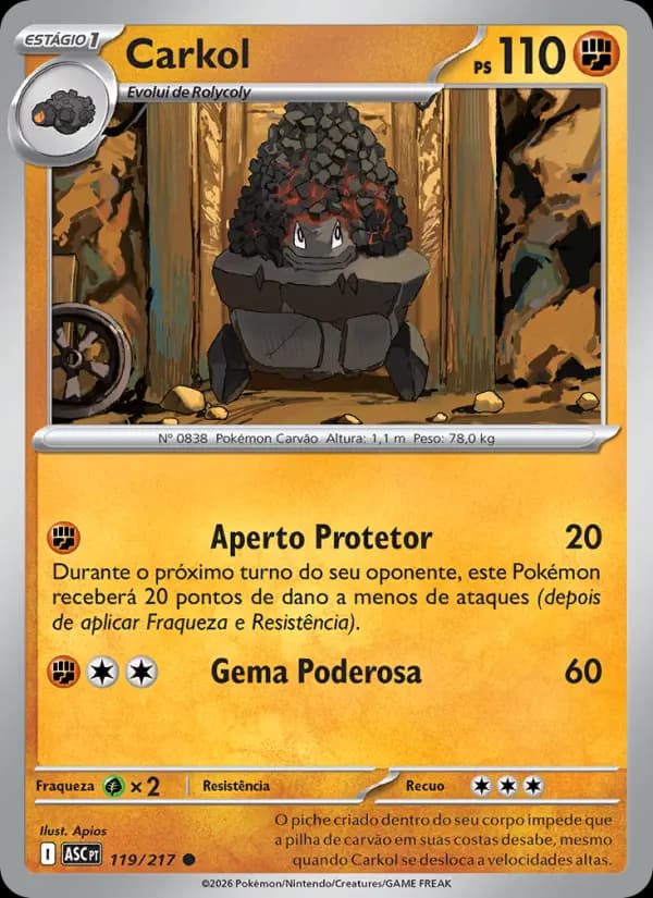 Carkol, carta 119 de Heróis Excelsos
