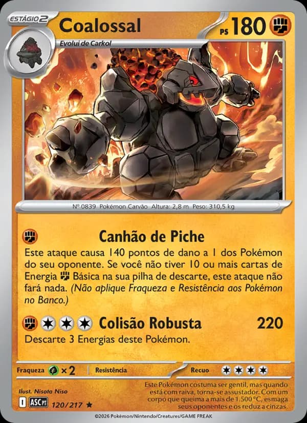 Coalossal, carta 120 de Heróis Excelsos