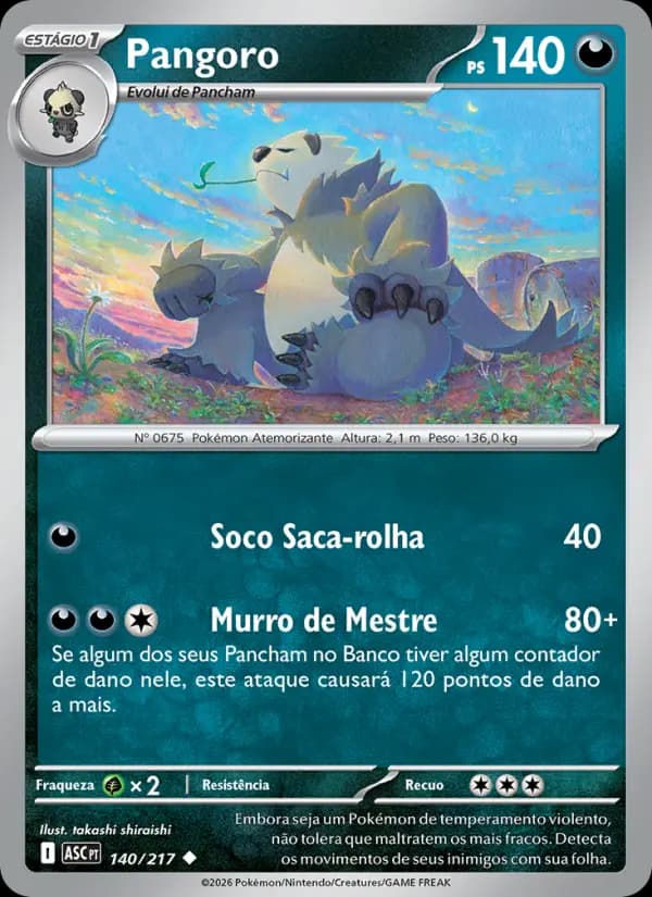 Pangoro, carta 140 de Heróis Excelsos