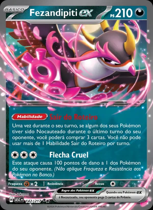 Fezandipiti ex, carta 142 de Heróis Excelsos