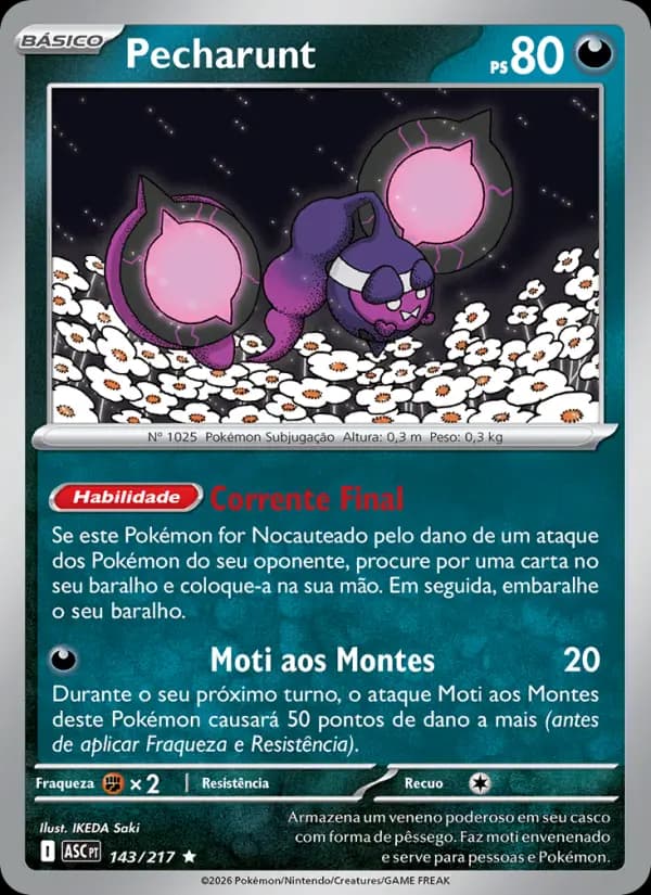 Pecharunt, carta 143 de Heróis Excelsos