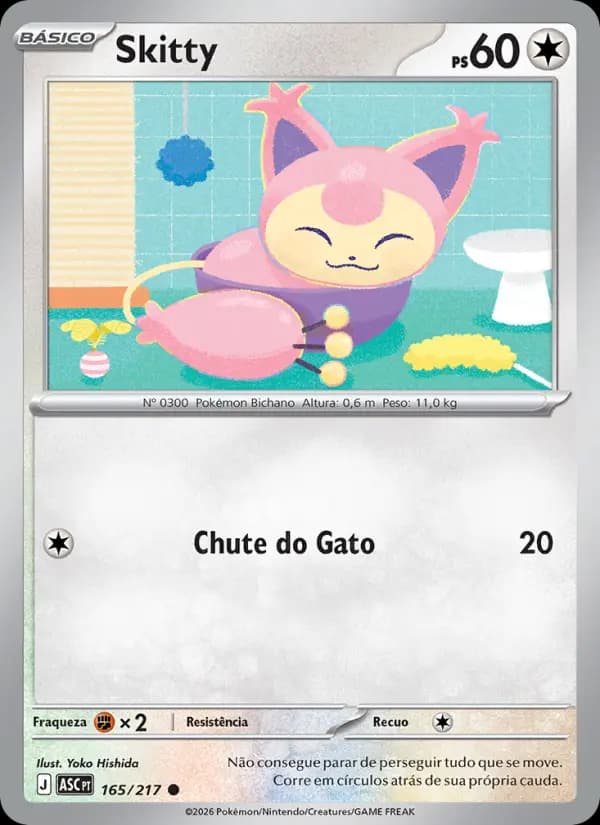 Skitty, carta 165 de Heróis Excelsos