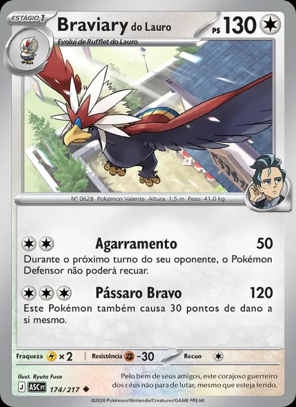 Braviary do Lauro, carta 174 de Heróis Excelsos