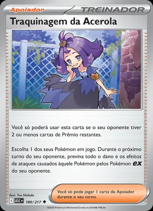 Traquinagem da Acerola, carta 180 de Heróis Excelsos