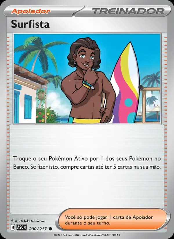 Surfista, carta 200 de Heróis Excelsos