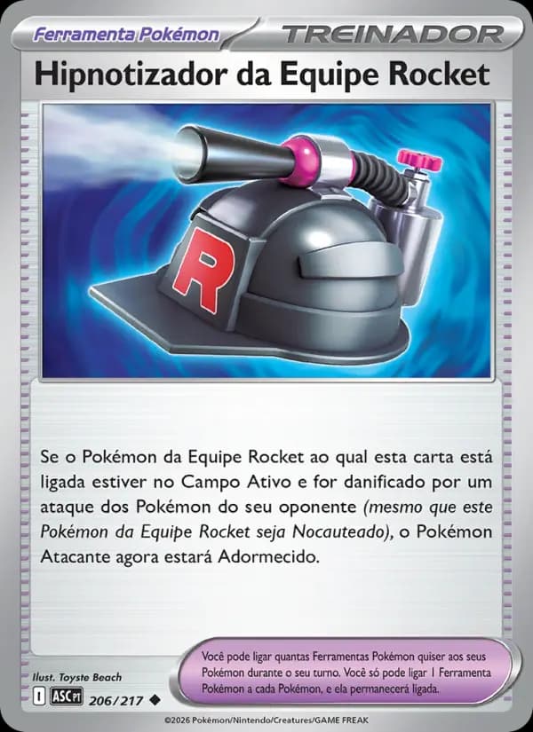 Hipnotizador da Equipe Rocket, carta 206 de Heróis Excelsos
