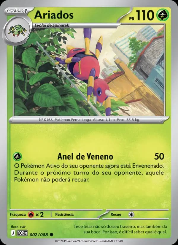 Ariados, carta 002 de Equilíbrio Perfeito