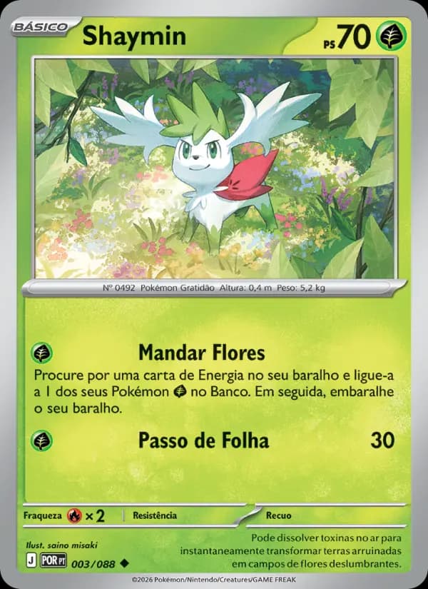 Shaymin, carta 003 de Equilíbrio Perfeito