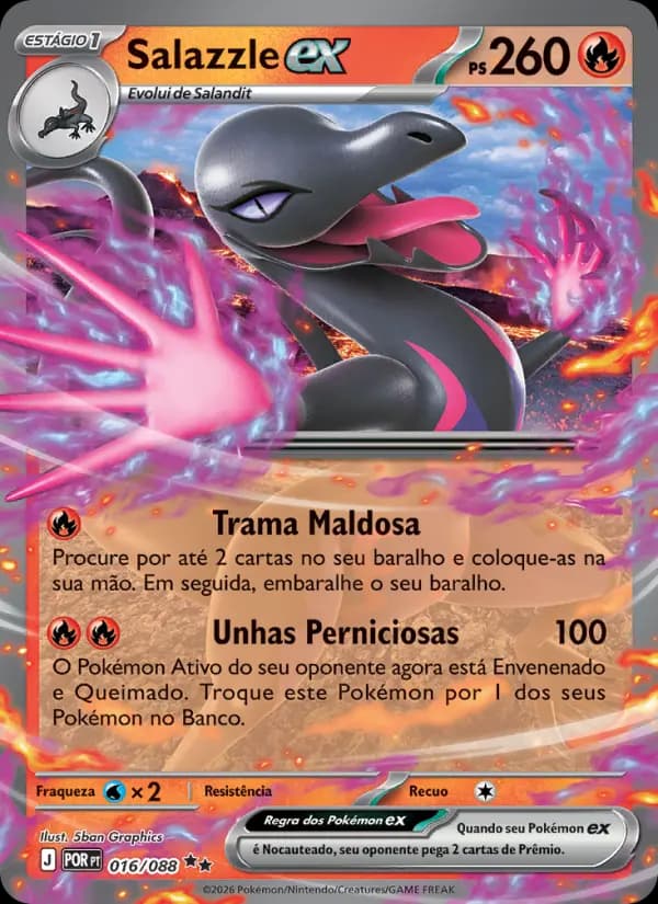 Salazzle ex, carta 016 de Equilíbrio Perfeito